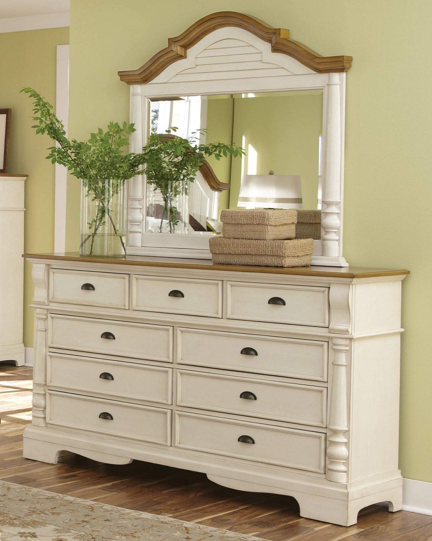 Oleta Buttermilk Nine-Drawer Dresser