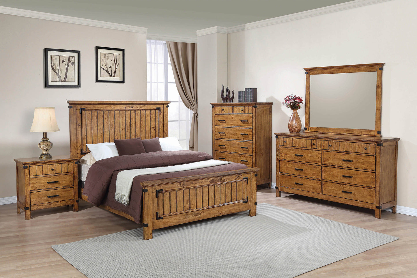 Brenner Rustic Honey Bed
