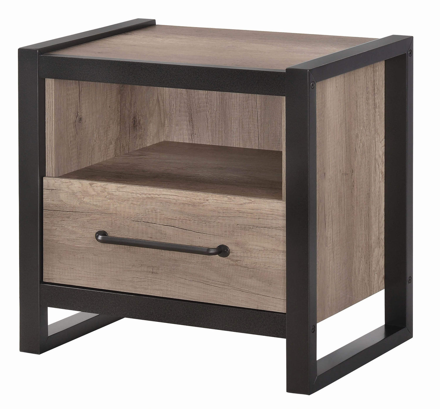 Edgewater Industrial Weathered Oak Nightstand