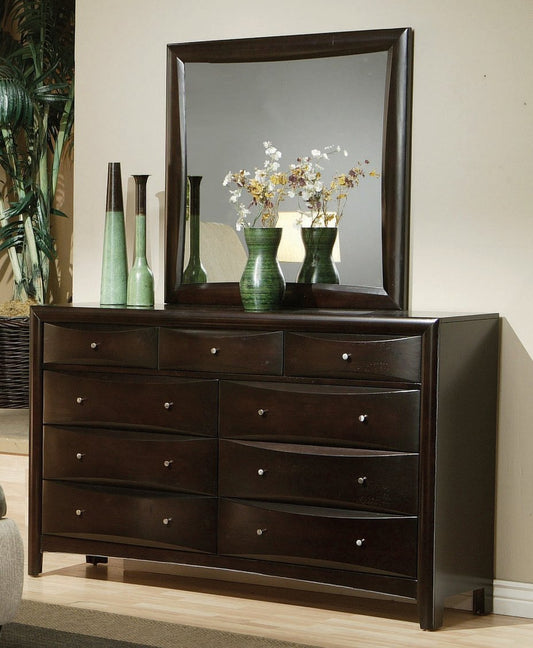 Phoenix Transitional Deep Cappuccino Dresser