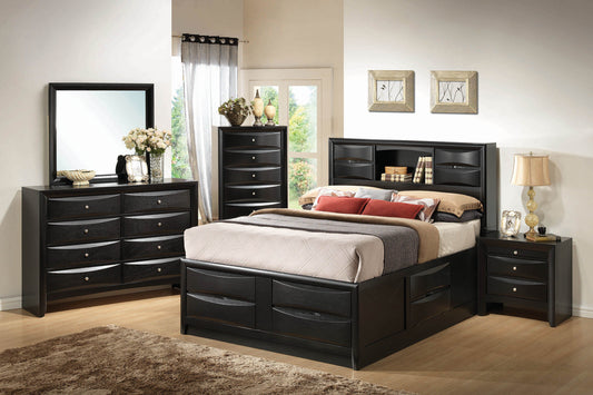 Briana Transitional Black Bed