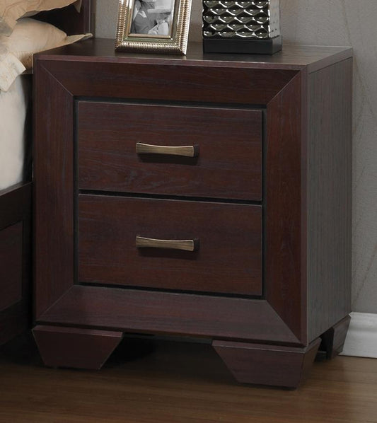 Fenbrook Dark Cocoa Two-Drawer Nightstand
