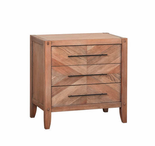 Scott Living Auburn White-Washed Nightstand