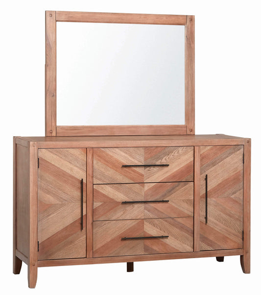 Scott Living Auburn White-Washed Dresser