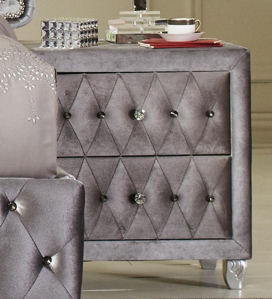 Deanna Metallic Nightstand
