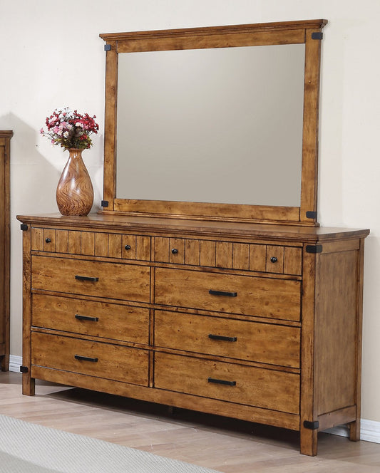 Brenner Rustic Honey Eight-Drawer Dresser