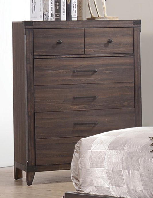 Richmond Rustic Dark Grey Oak Chest