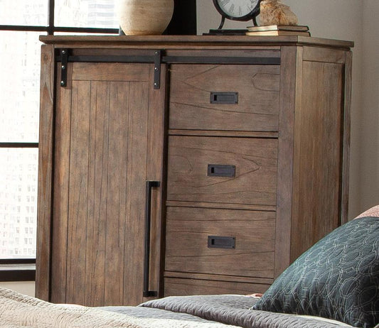Meester Rustic Barn Door Chest