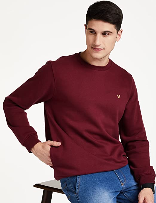 Allen Solly Men's Cotton Crew Neck Sweatshirt